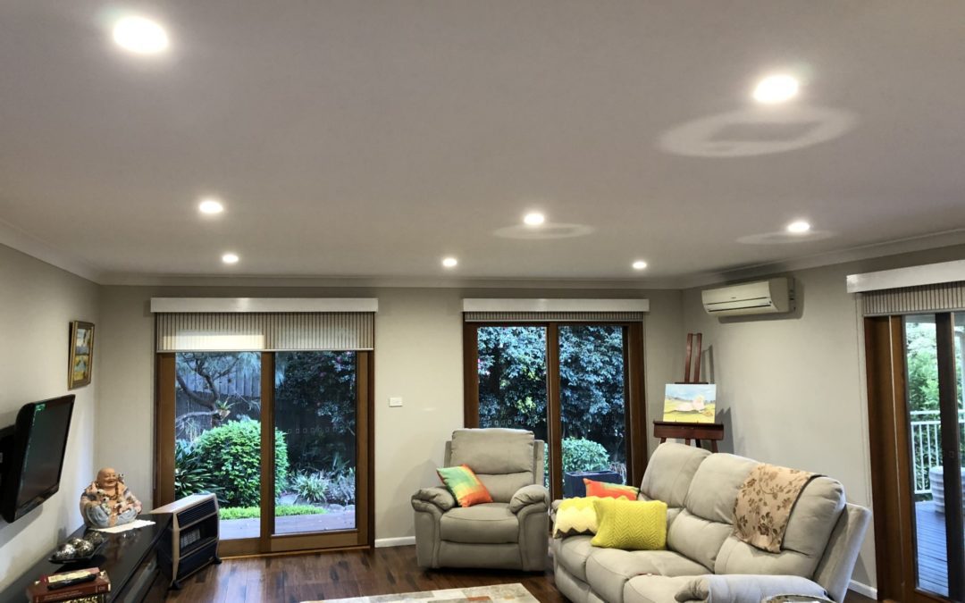 Springwood LED downlight installation