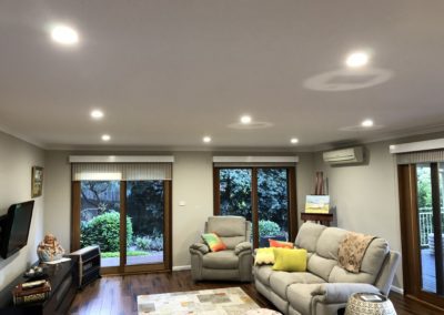 Springwood LED downlight installation